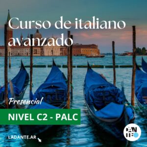 Curso de Italiano C2 PALC Presencial - Matrícula de inscripción