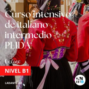 Curso Intensivo de Italiano B1 Online - PLIDA - Matrícula de inscripción