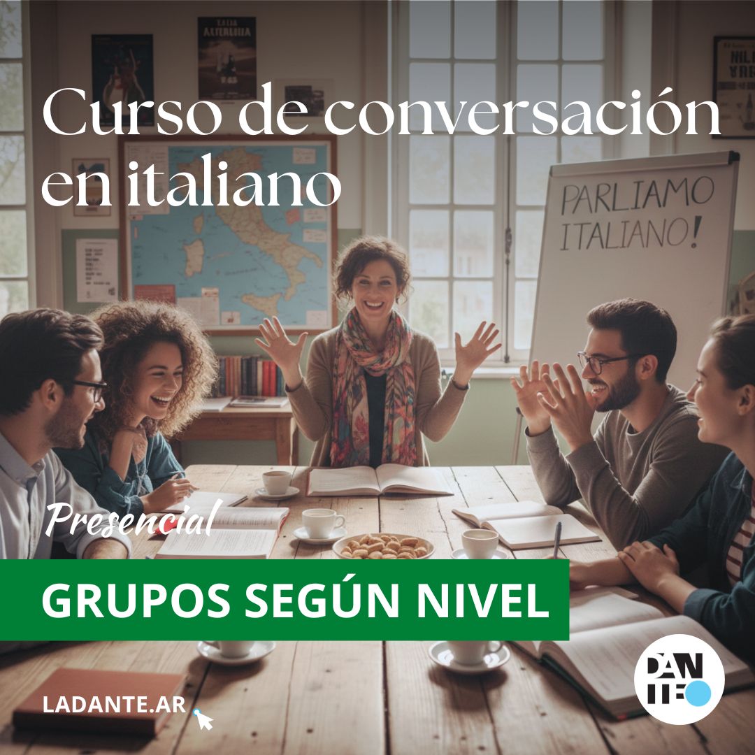 Curso presencial de Conversación en Italiano - Matrícula de inscripción