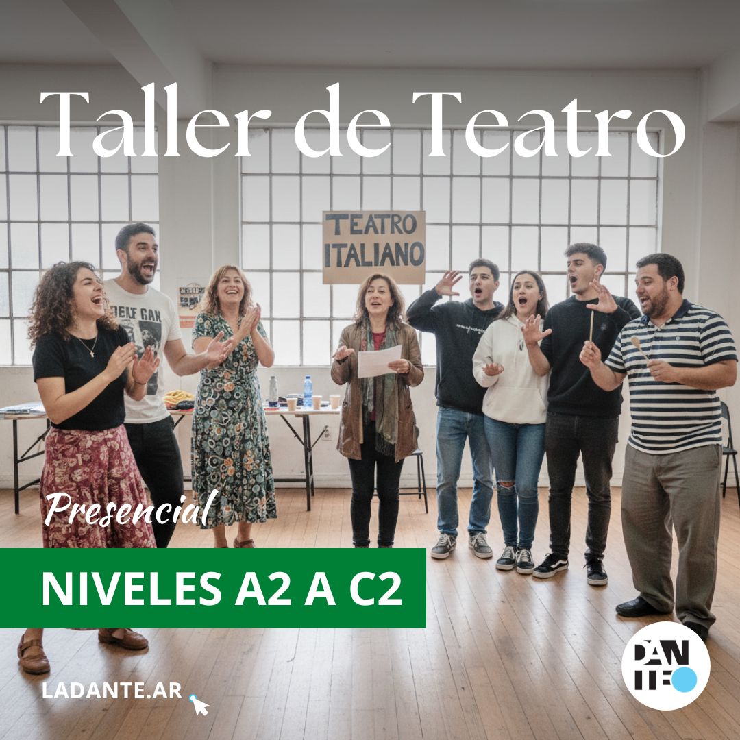 Taller de Teatro en Italiano - Matrícula de inscripción